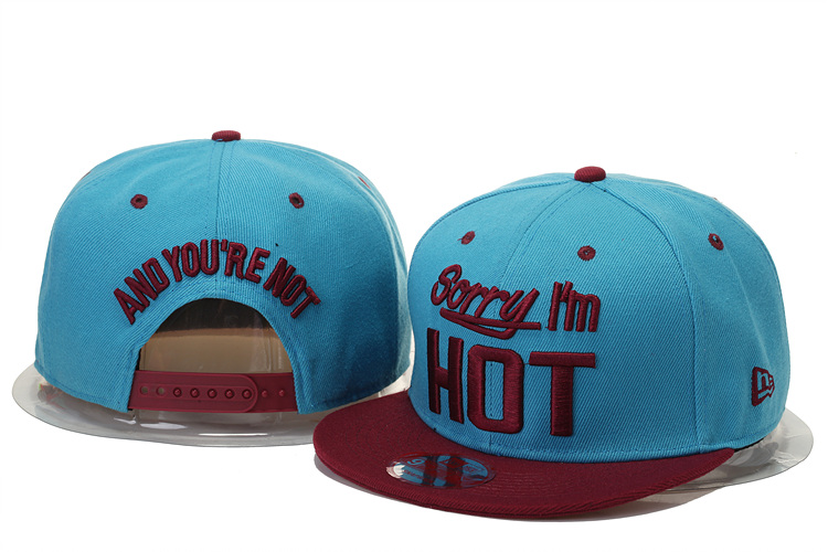 Sorry I'm Hot Snapback Hat #08